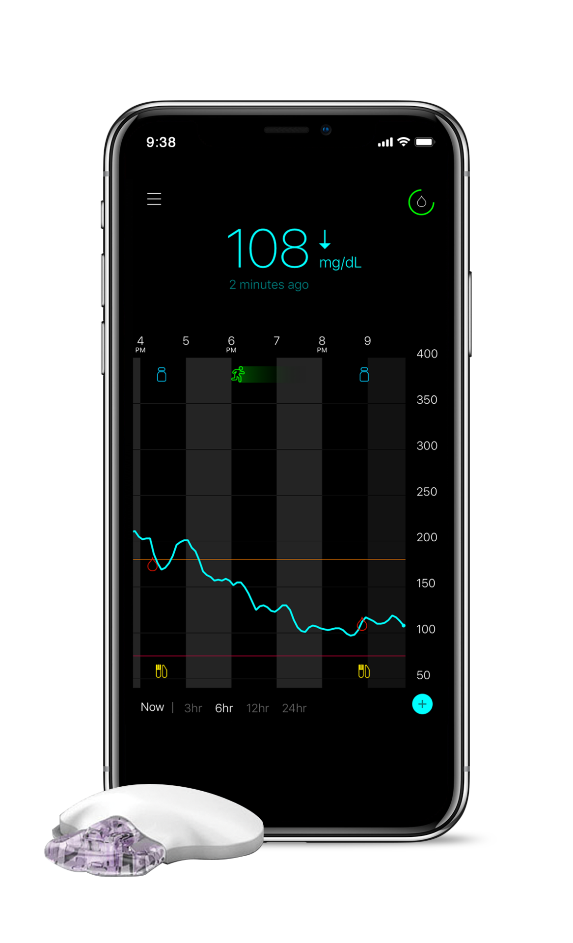 Sistema CGM Guardian TM Connect de Medtronic